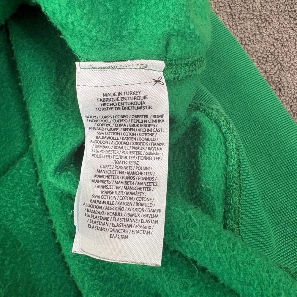 Polo Ralph Lauren Hoodie Mens Size 3XLT Green Polo Ski Fleece Graphic Big & Tall